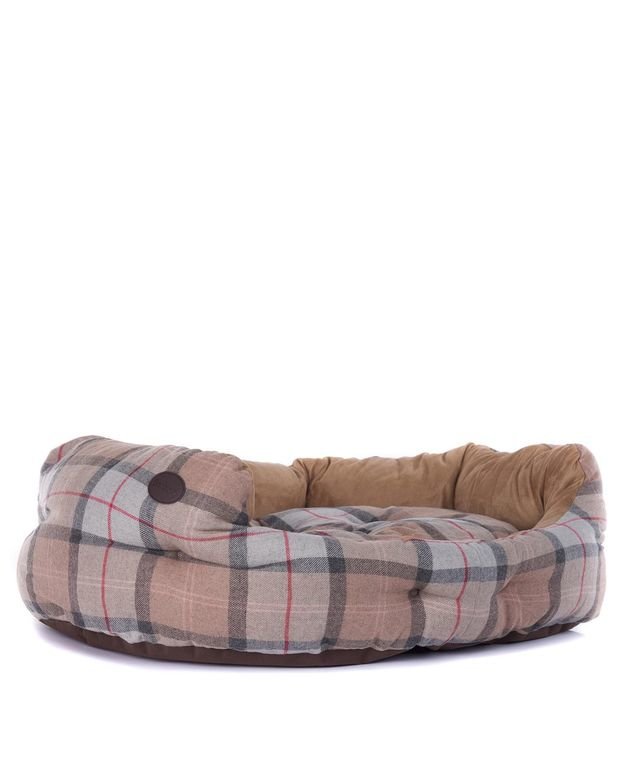 Barbour 30' Luxury Dog Bed - Taupe/Pink