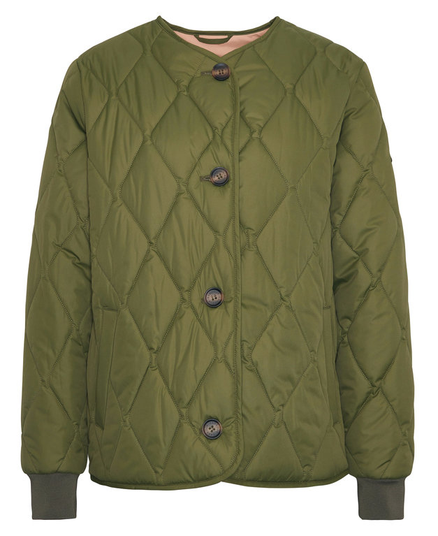 Barbour Bickland Quilted Jacket  - Military Olive 