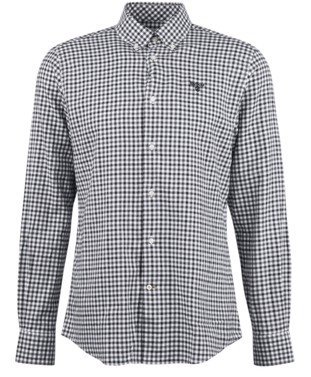Barbour Finkle Tailored Fit Shirt - Grey Marl