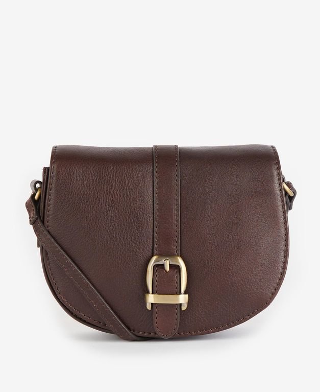 Barbour Laire Leather Bag - Dark Brown