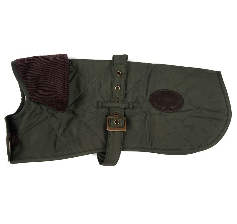 Barbour Quilted Dog Coat  - Olive