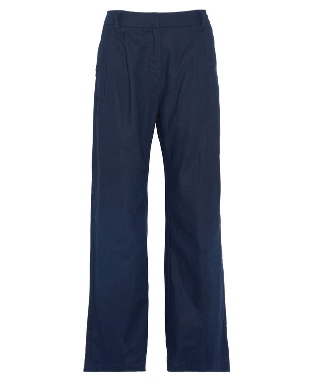 Barbour Somerland Wide-Leg Trousers - Navy