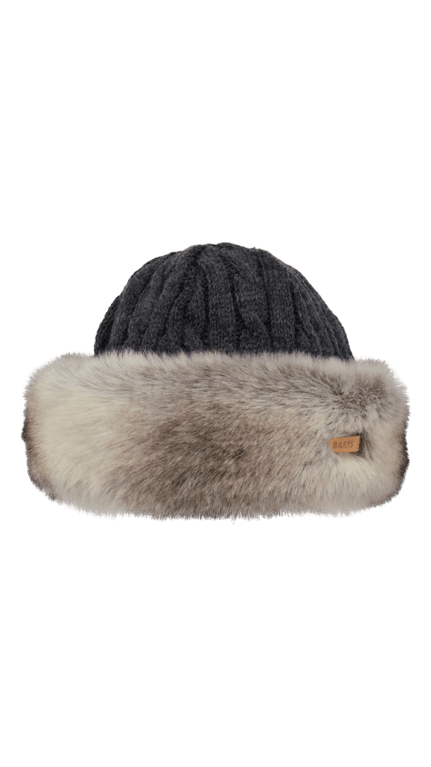 Barts Fur Cable Bandhat - Heather Brown