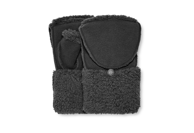 UGG Bonded Fleece Flip Mitten - Black
