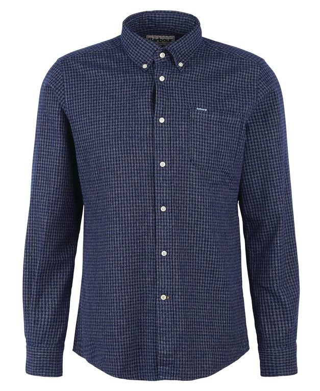 Barbour Geston Tailored Fit Shirt - Navy