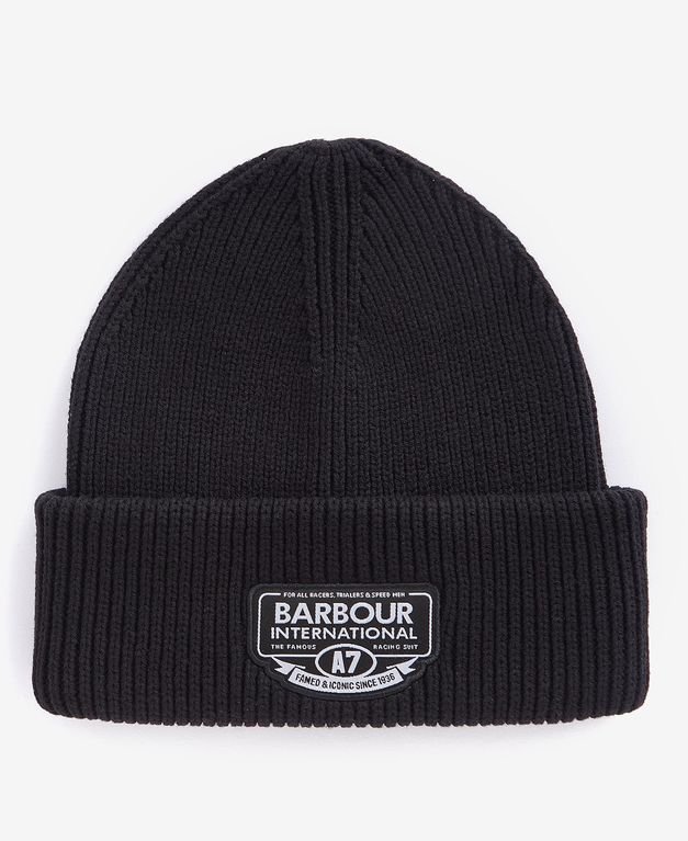 Barbour International Storm Knitted Beanie - Black