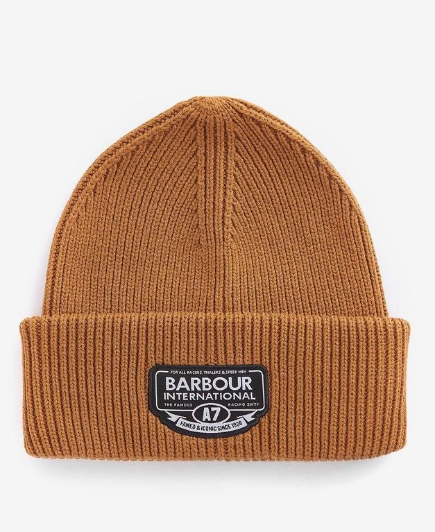 Barbour International Storm Knitted Beanie - Rubber