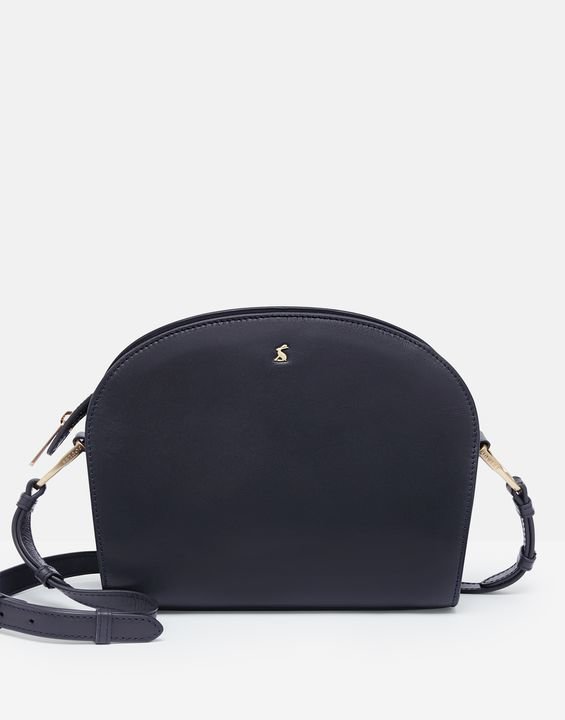 Joules Langton Leather Cross Body Bag - French Navy 