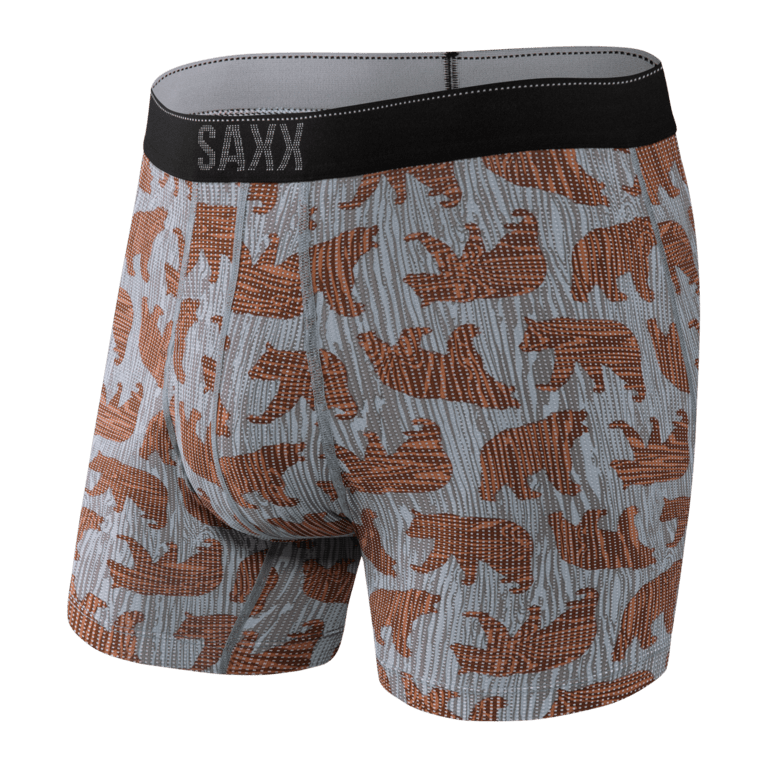 SAXX Quest Boxer  - Grey Grizzly Grain