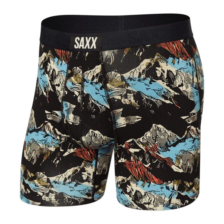 SAXX Ultra Boxer - Black Mountainscape