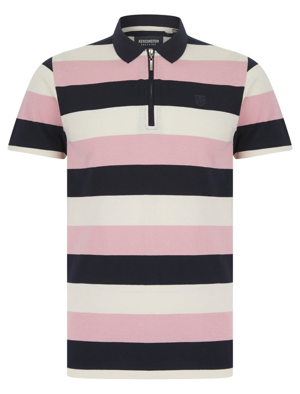 SRG Tarvin Striped Polo - Pink Nectar