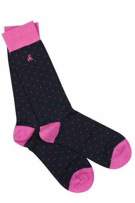 Swole Panda Bamboo Socks - Pink Spot