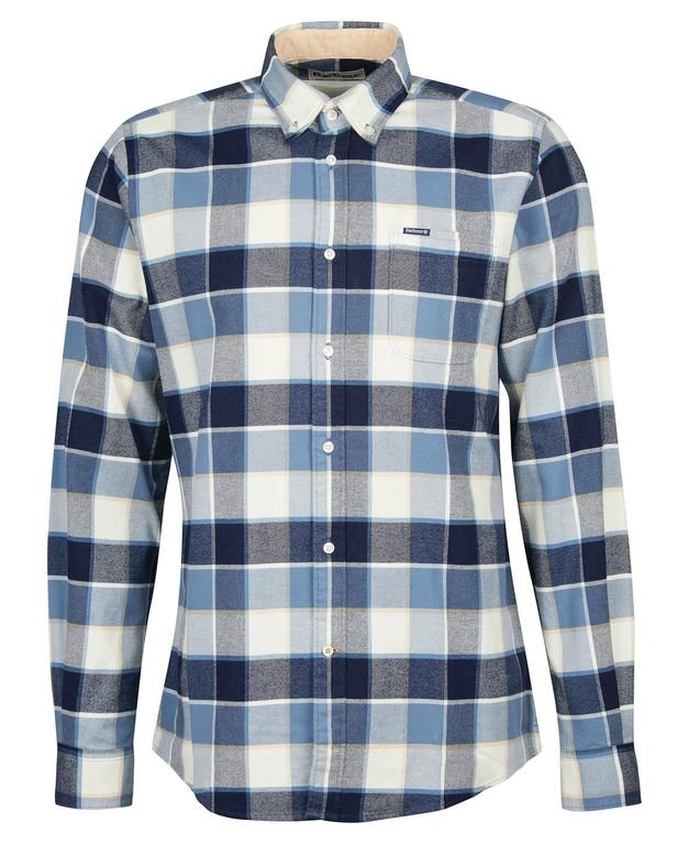 Barbour Valley Tailored Fit Shirt - Blue