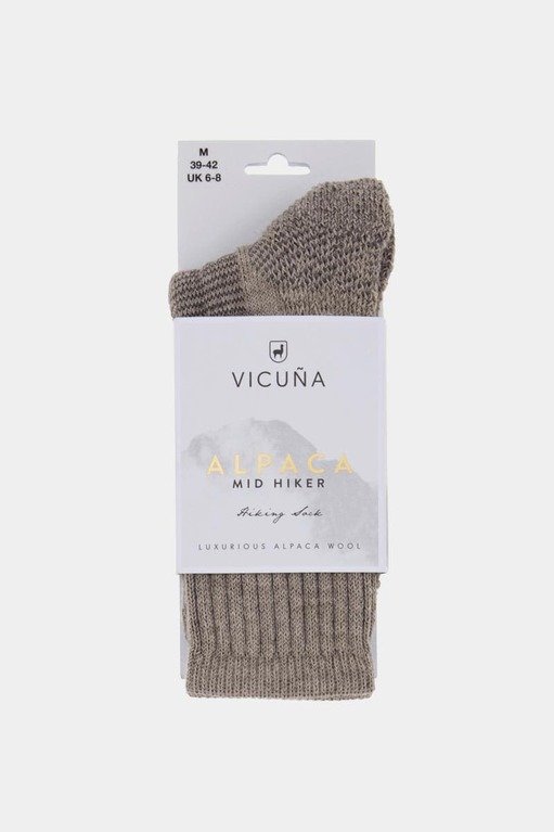 Vicuna Mid Weight Alpaca Sock  - Beige