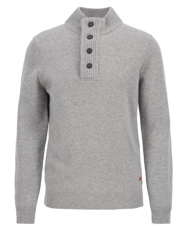 Barbour Essential Elbow Patch Jumper - Stone