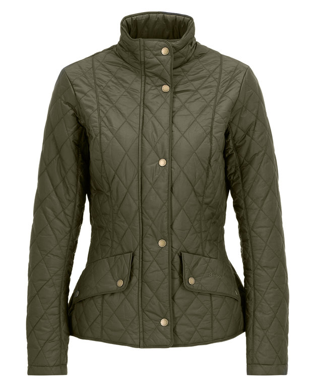 Barbour Flyweight Cavalry Quilted Jacket  - Olive