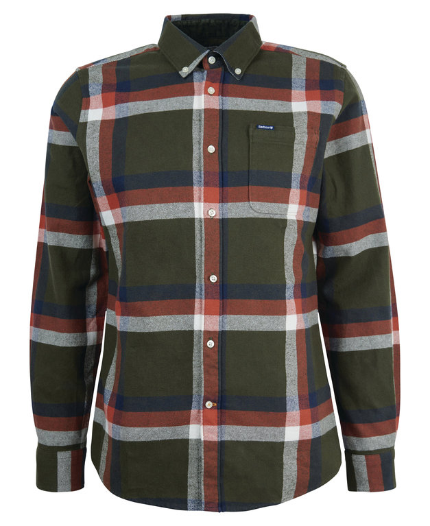 Barbour Folley Tailored Shirt  - Olive