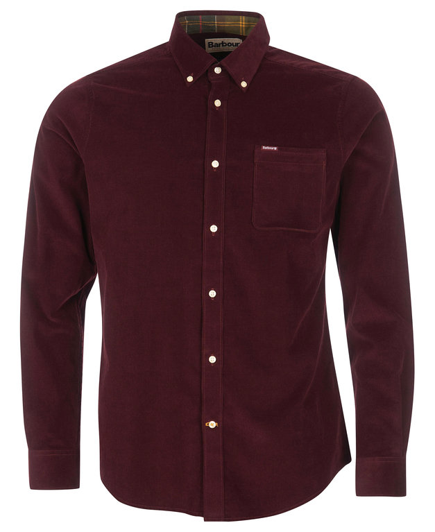 Barbour Ramsey Tailored Fit Shirt  - Winter Red