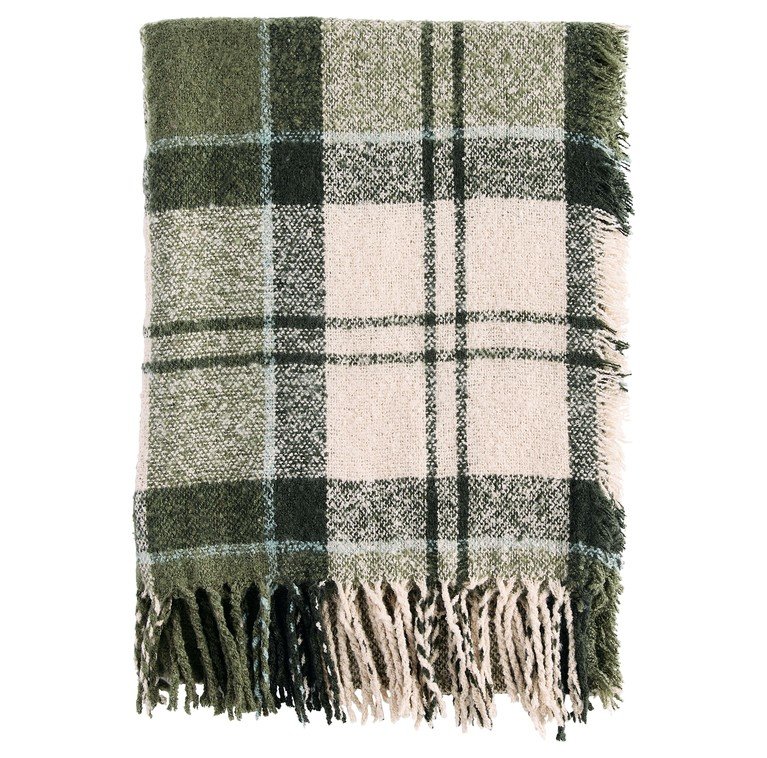 Barbour Tartan Boucle Scarf  - Ancient London