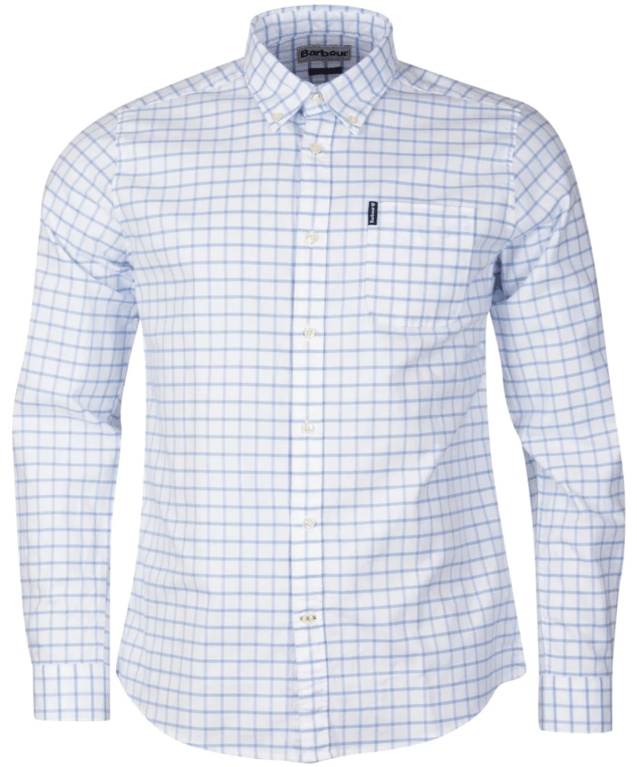 barbour shirt blue