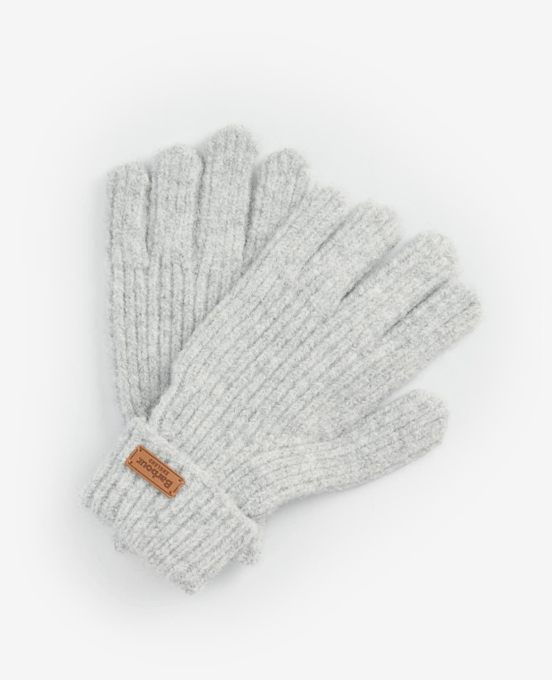 Barbour W Pendle Glove  - Light Grey 