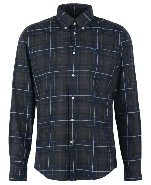 Barbour Wetheram Tailored Fit Shirt - Black Slate