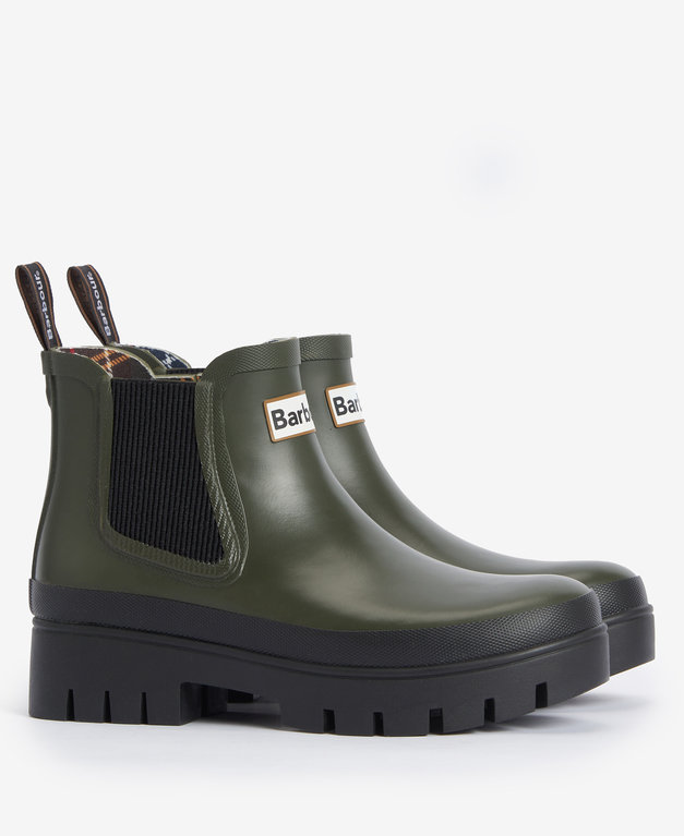 Barbour Women's Halton Ankle Wellies - Olive