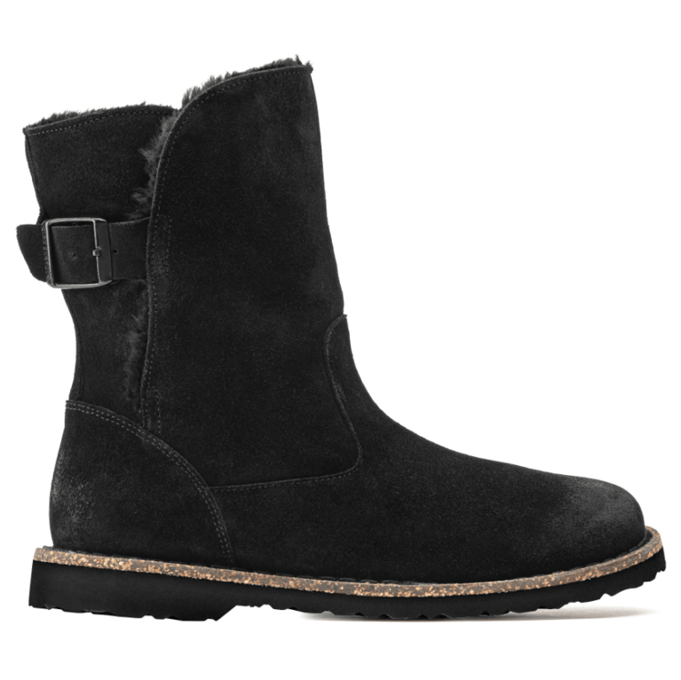 Birkenstock Women's Uppsala Shearling Suede Leather - Black 