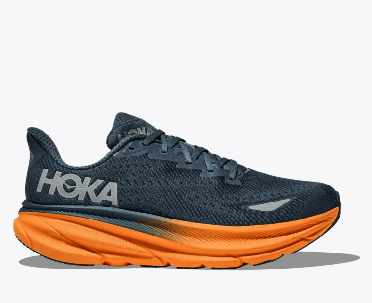 HOKA Men's Clifton 9 GORE-TEX - Stormy Skies/Orange Zest