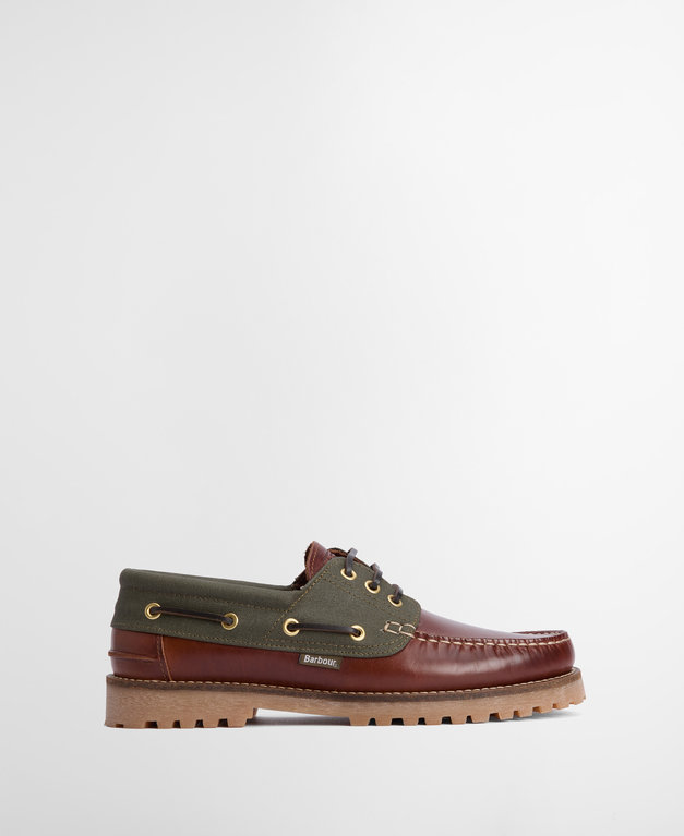 Barbour Deck Boat Shoe - Mahogany