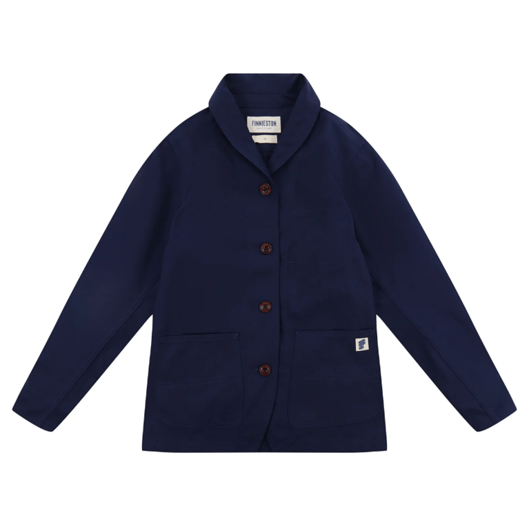 Finnieston Claremont Shawl Chore Coat - Navy