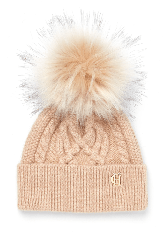 Holland Cooper Cortina Bobble Hat - Camel