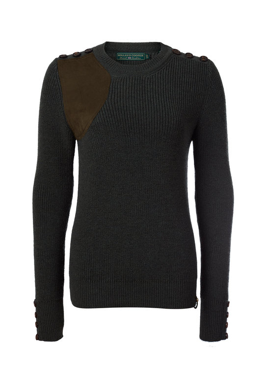 Holland Cooper Country Crew Neck  - Forest