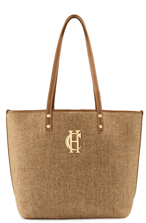 Holland Cooper Kensington Tote Bag  - Tan Herringbone