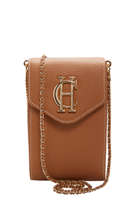 Holland Cooper Knightsbridge Phone Pouch - Tan Gold