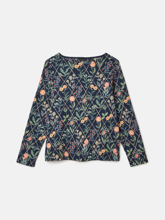 Joules Harbour Top  - Navy Floral 