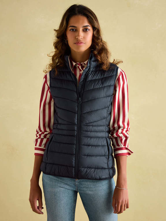 Joules Kenley Showerproof Padded Gilet - Navy