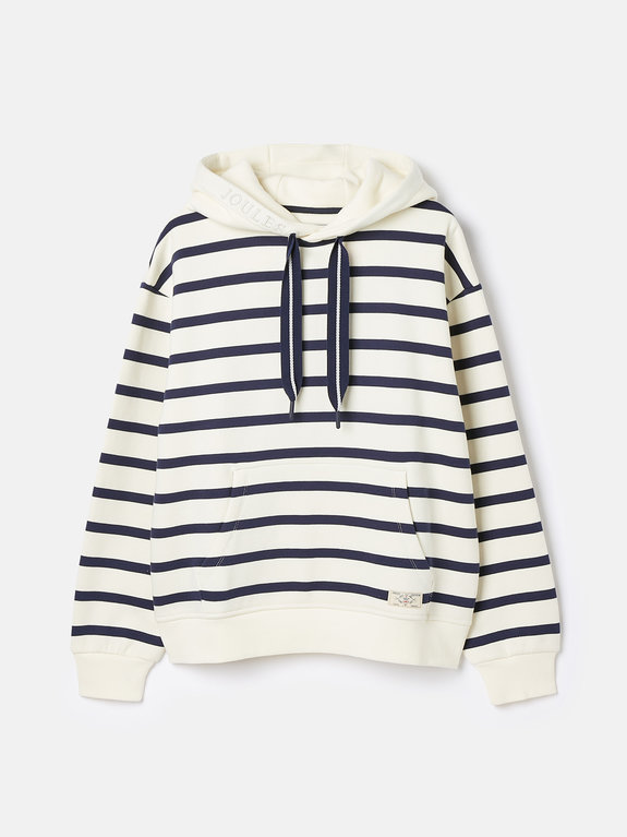 Joules Milbourne Hoodie - Navy and White Stripe d