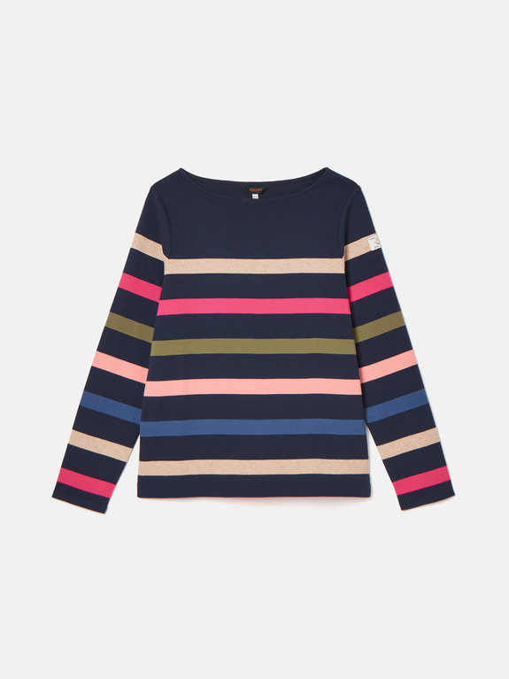 Joules New Harbour Top - Navy & Cream Multi Striped