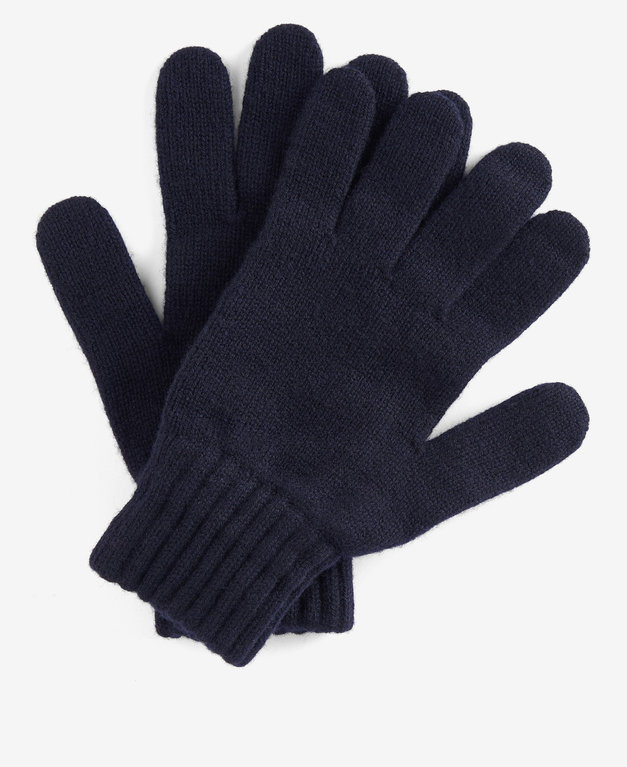 Barbour Lambswool Glove  - Navy