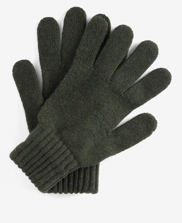 Barbour Lambswool Glove  - Olive