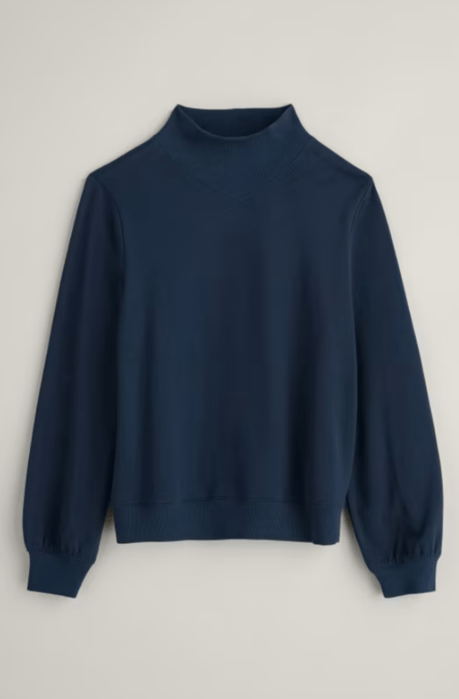 Seasalt Lelant Organic Cotton Sweatshirt - Maritime