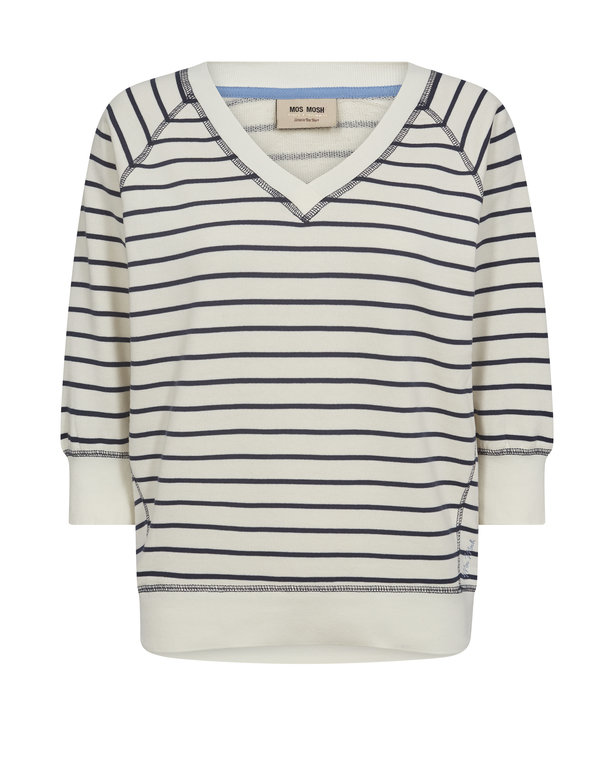 MOS MOSH Maggie Stripe Sweatshirt  - Spellbound