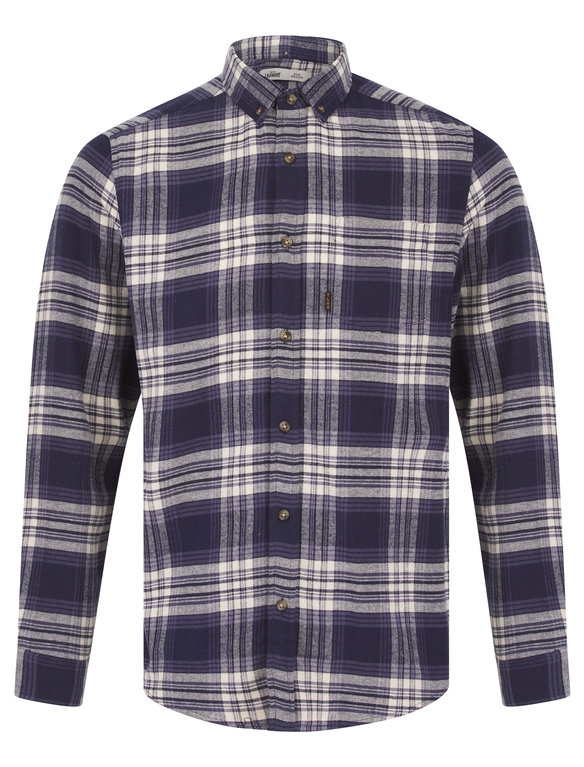 SRG Mudgee Flannel Shirt - Navy