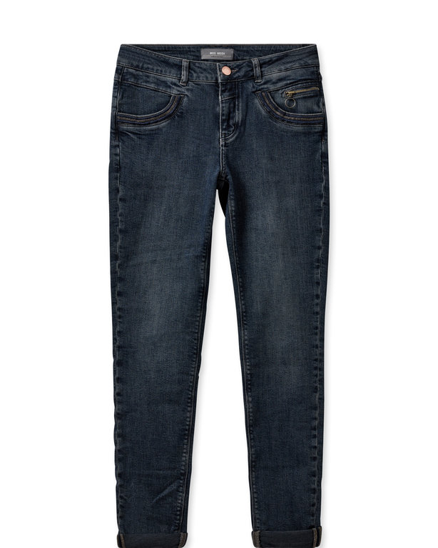 MOS MOSH Naomi Colla Jeans - Dark Blue