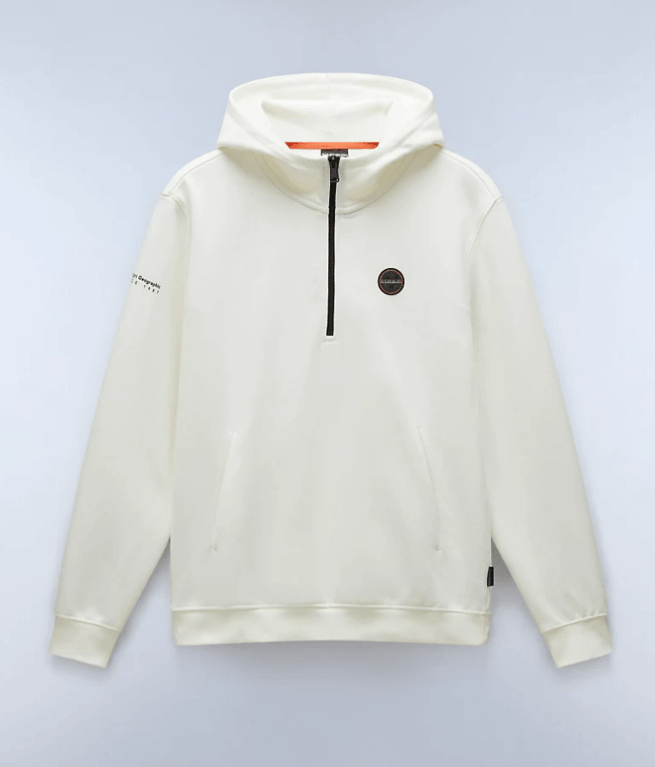 Napapijri Badge Hoodie - White