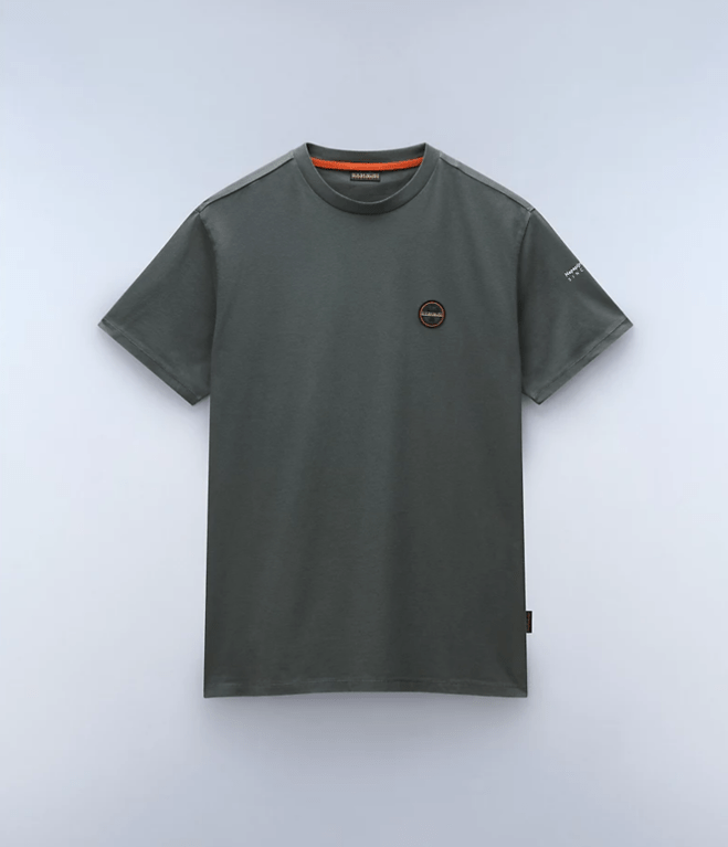 Napapijri Badge Short Sleeve T-shirt - Green Urban 