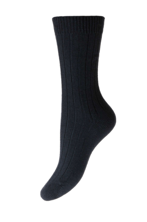 Pantherella Rachel Merino Wool Sock - Navy