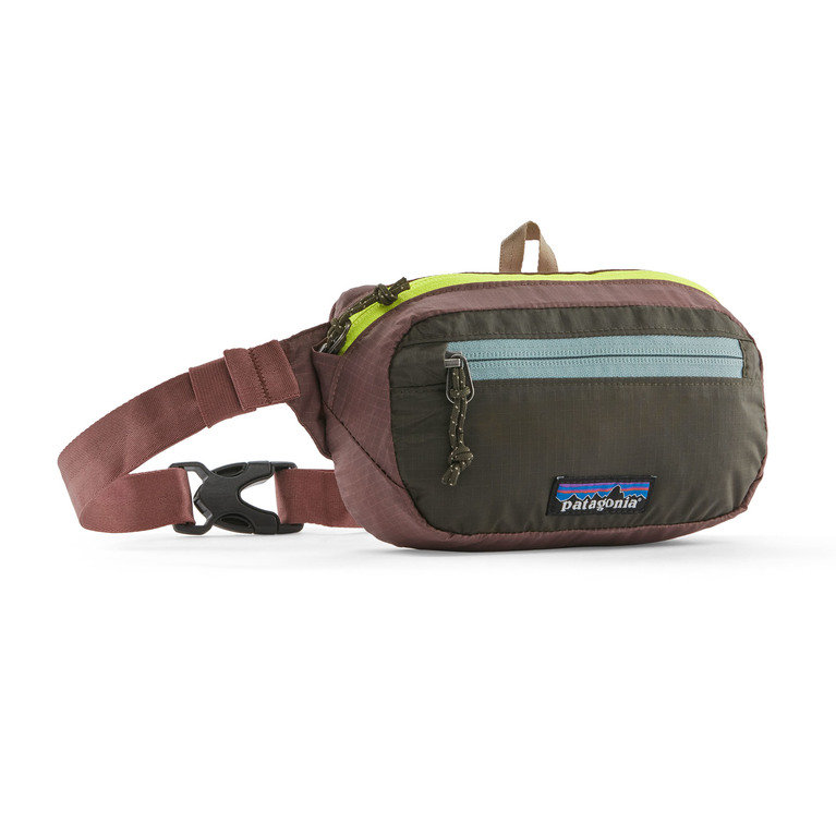 Patagonia Ultra Light Black Hole Mini Hip Pack 1Litre - Patchwork: Pine Needle Green