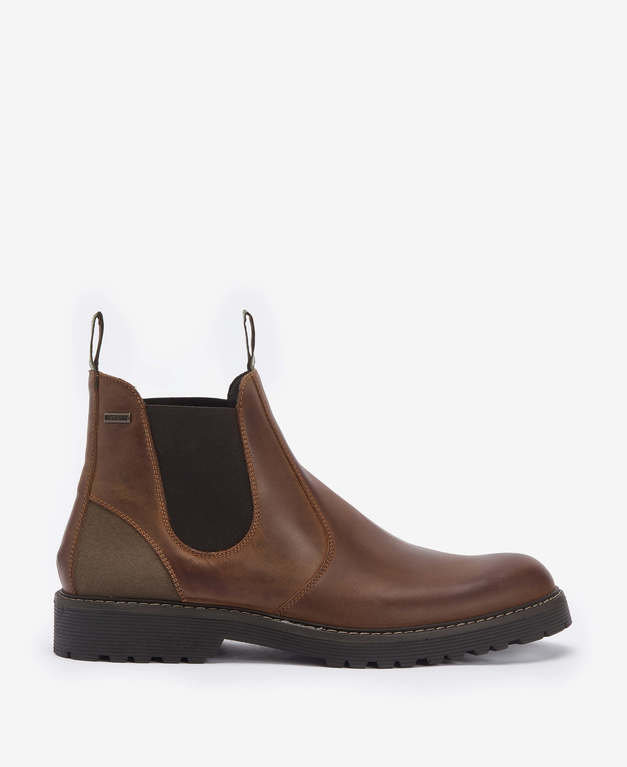 Barbour Patton Chelsea Boot - Teak